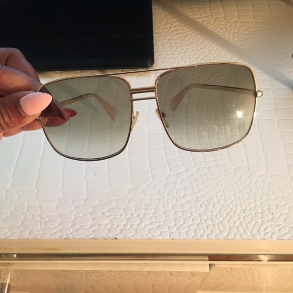 Authentic Celine sunnies with green lenses - Picture 1 of 4